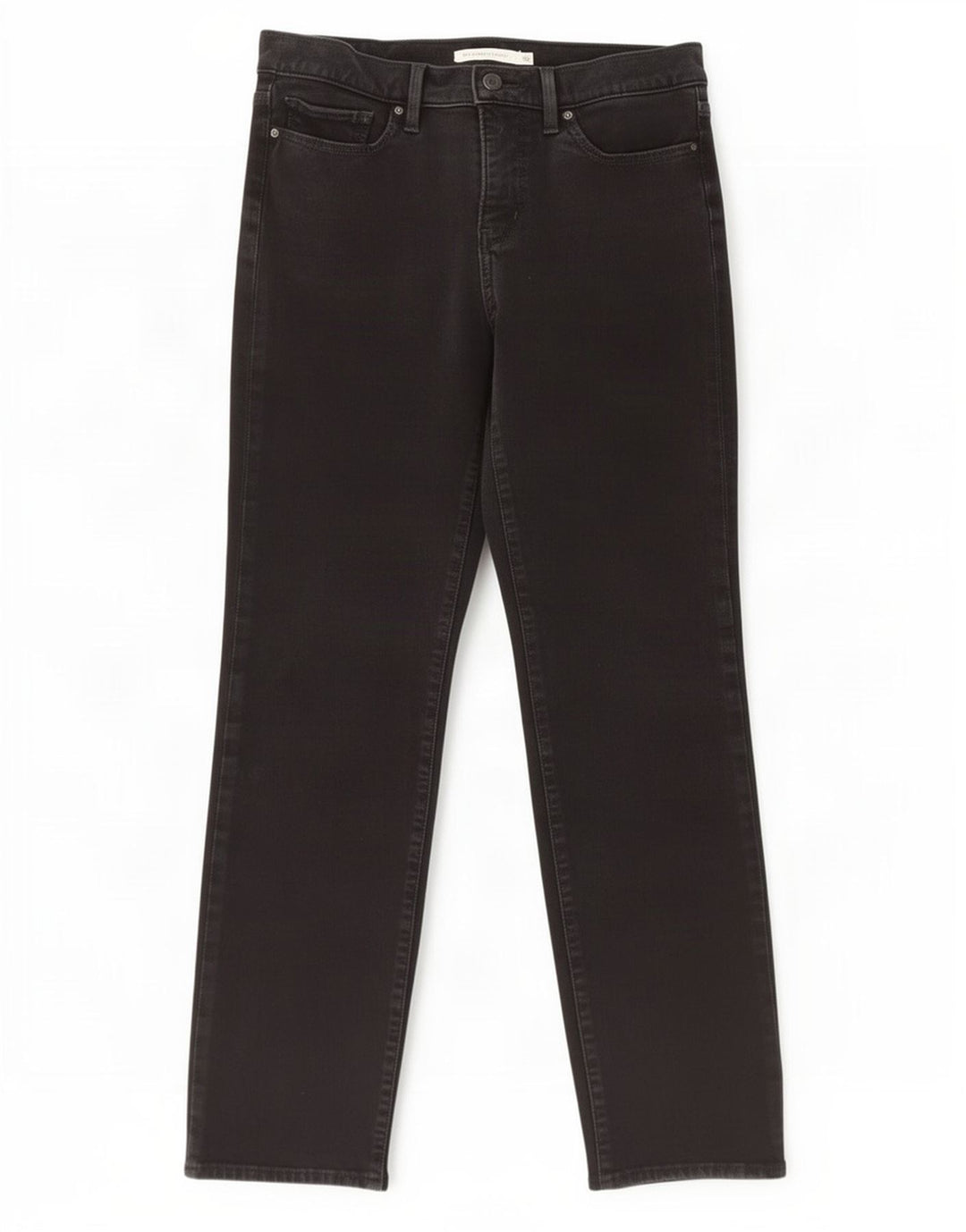 Levi's Damen 314 Shaping Straight Jeans W29 L28 Schwarz