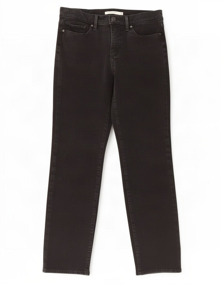Levi's Damen 314 Shaping Straight Jeans W29 L28 Schwarz