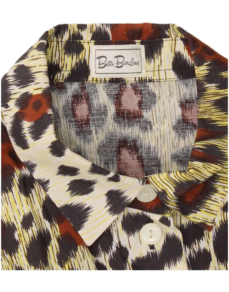 BETTY BARCLAY Womens Oversized Shirt Blouse UK 10 Small Multicoloured Vintage Betty Barclay and Second-Hand Betty Barclay from Messina Hembry 