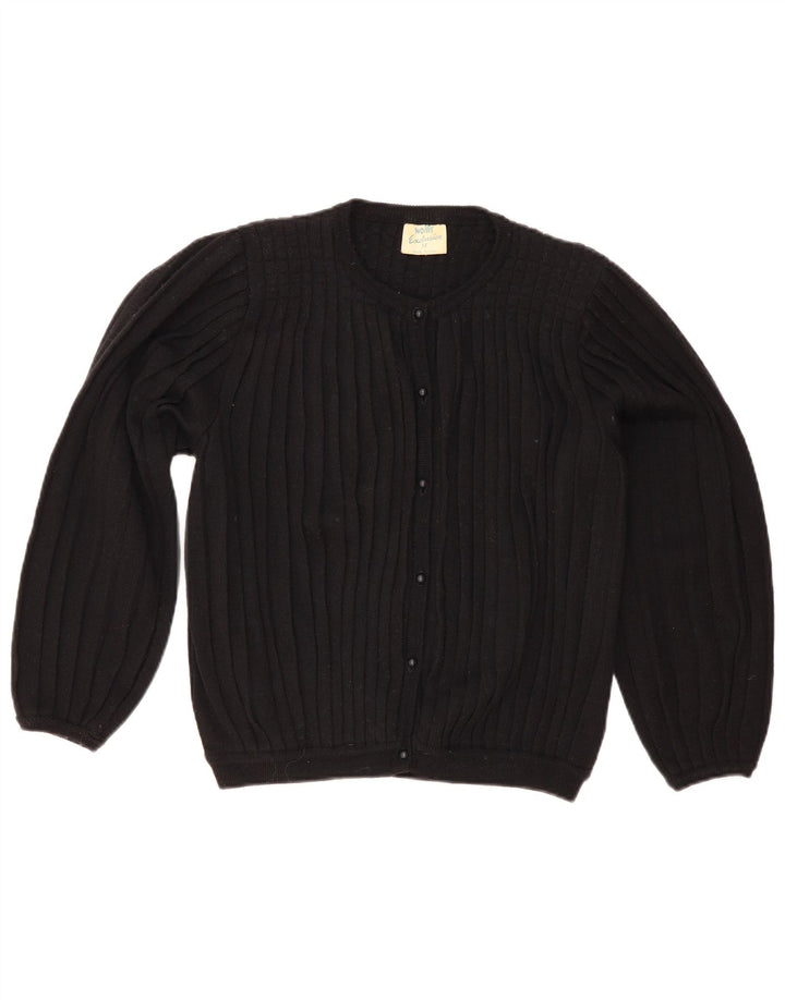 Wallis Damen-Cardigan-Pullover UK 14 Mittelschwarze Wolle