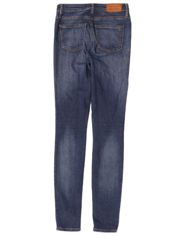 Tommy Hilfiger Damen Como Skinny Jeans W28 L32 Blaue Baumwolle