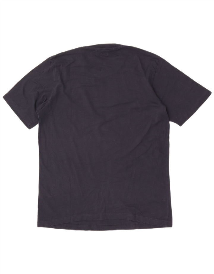 Kappa Herren T-Shirt Top Large Marineblau Baumwolle