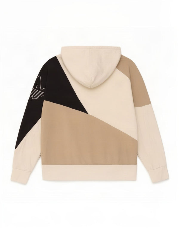 Adidas Damen Graphic Hoodie Pullover UK 14 Large Mehrfarbig Colourblock