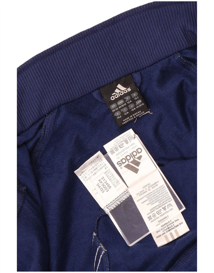 ADIDAS Mädchen-Trainingsanzug-Top-Jacke, 11–12 Jahre, marineblaues Polyester