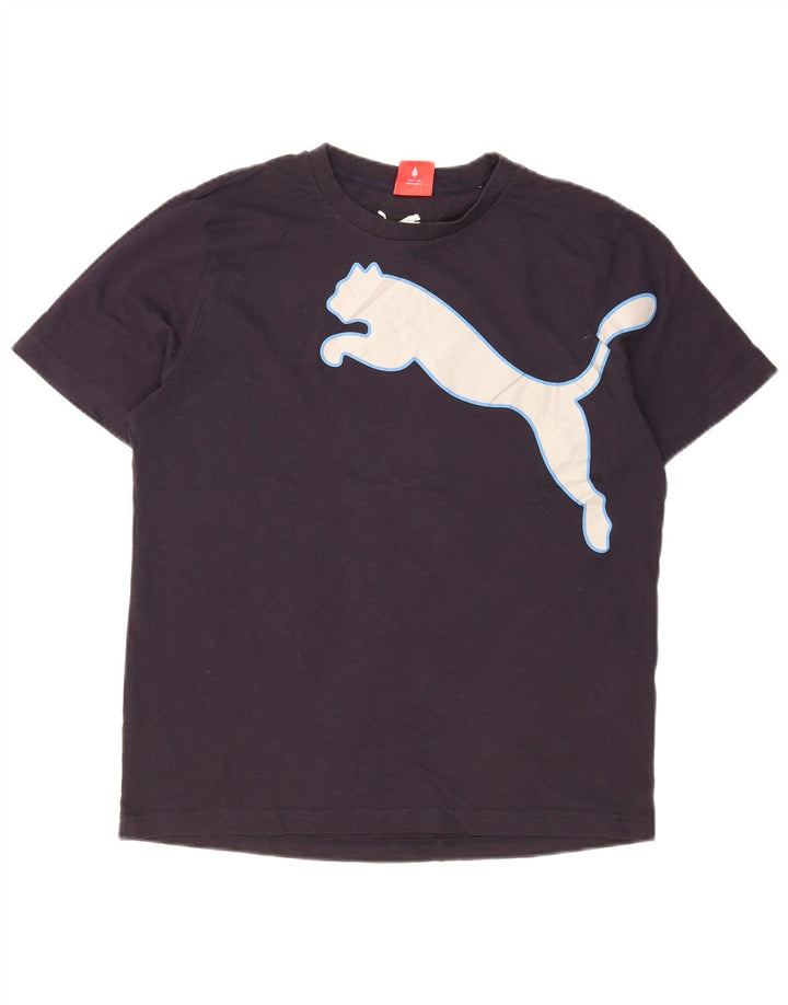 Puma Herren T-Shirt mit Grafik, mittelgroß, Marineblau