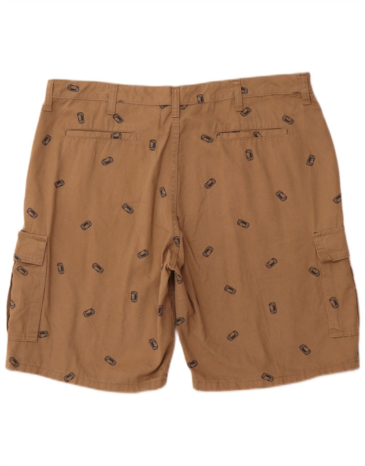 WRANGLER Herren Graphic Cargo Shorts W40 XL Braune Baumwolle