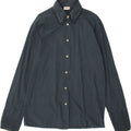 STEFANEL Womens Formal Shirt UK 16 Large Navy Blue Cotton Vintage Stefanel and Second-Hand Stefanel from Messina Hembry 