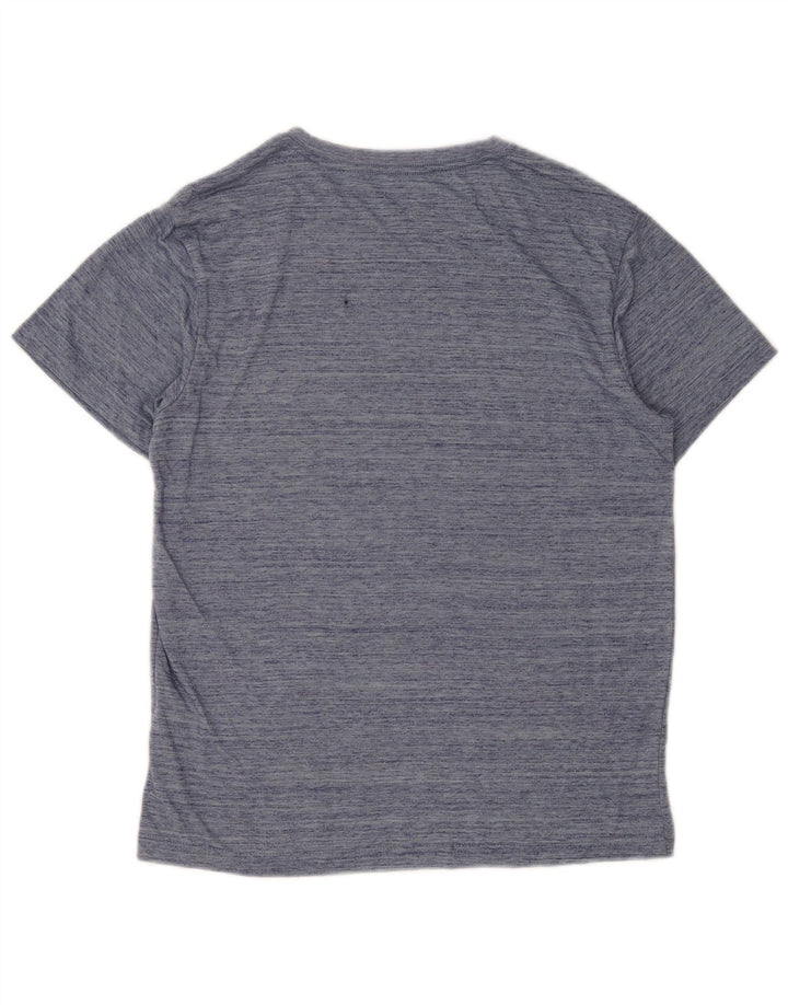 Hurley Herren-T-Shirt mit Grafik, Größe S, Marineblau gesprenkeltes Polyester