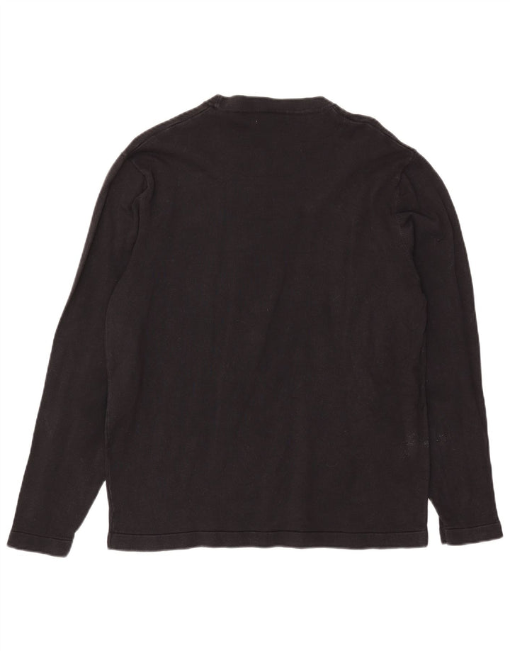 Zara Damen Top Langarm UK 16 Large Schwarz