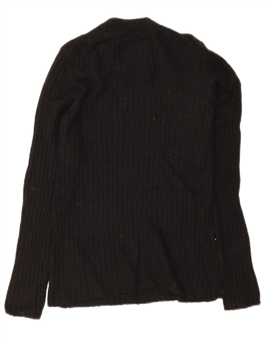 Superdry Damen-Pullover mit Rundhalsausschnitt, Gr. 8, Schwarz, Wolle