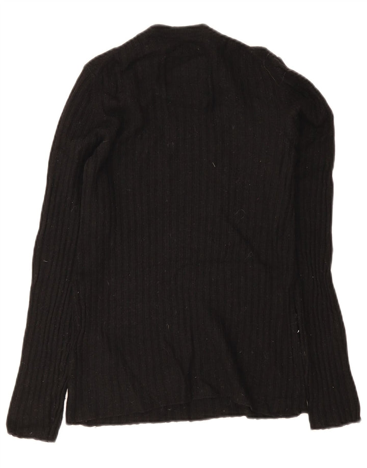 Superdry Damen-Pullover mit Rundhalsausschnitt, Gr. 8, Schwarz, Wolle