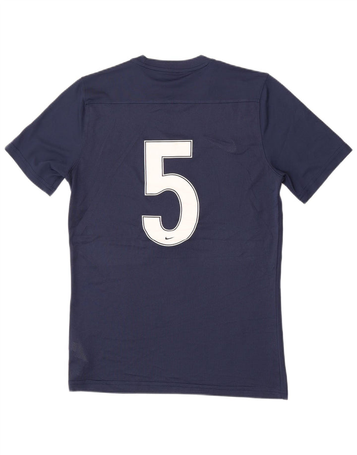 Nike Herren Dri Fit Grafik-T-Shirt-Oberteil Mittelmarineblaues Polyester