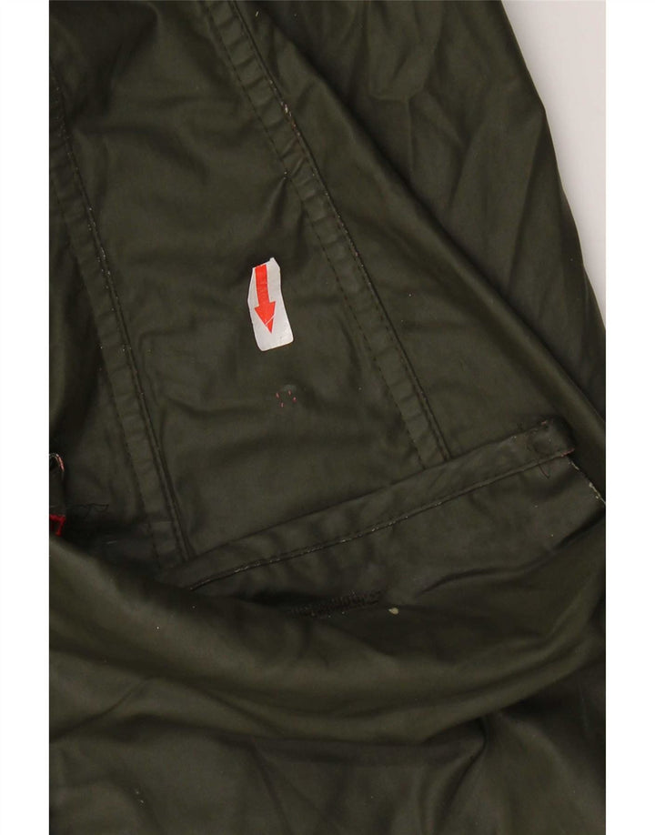 Barbour Damenjacke aus gewachster Baumwolle, UK 10, Small Khaki