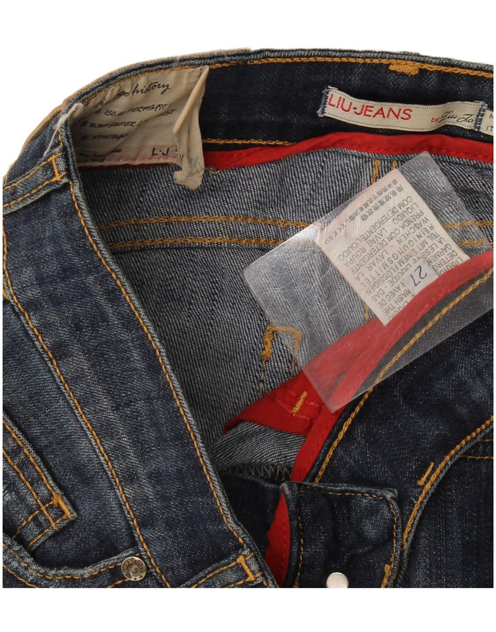 Liu Jo Damen Slim Jeans W27 L34 Marineblau
