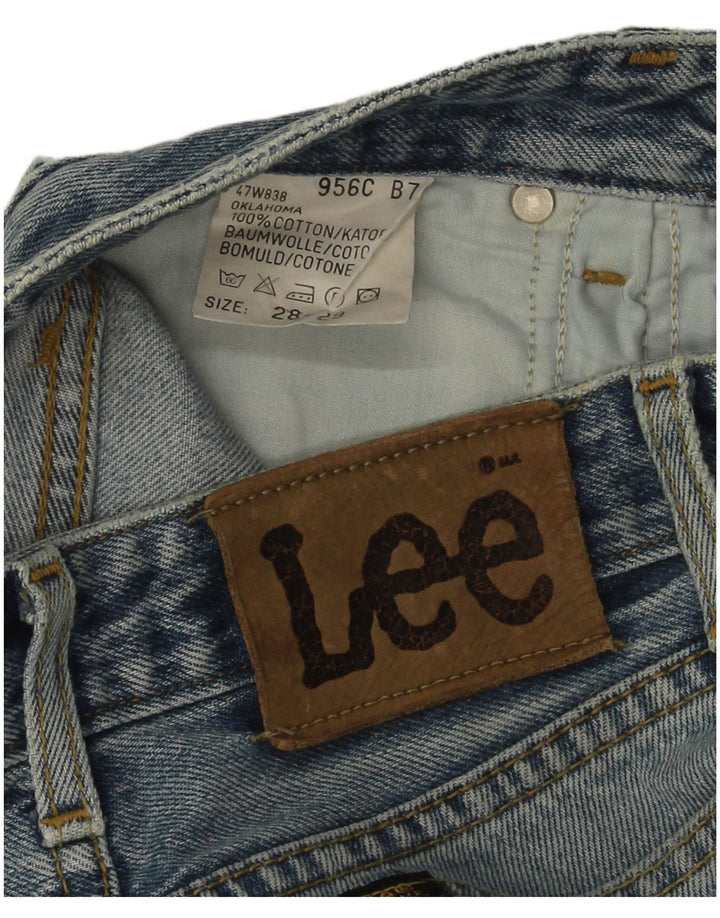 Lee Damen Oklahoma Tapered Jeans W28 L29 Blaue Baumwolle