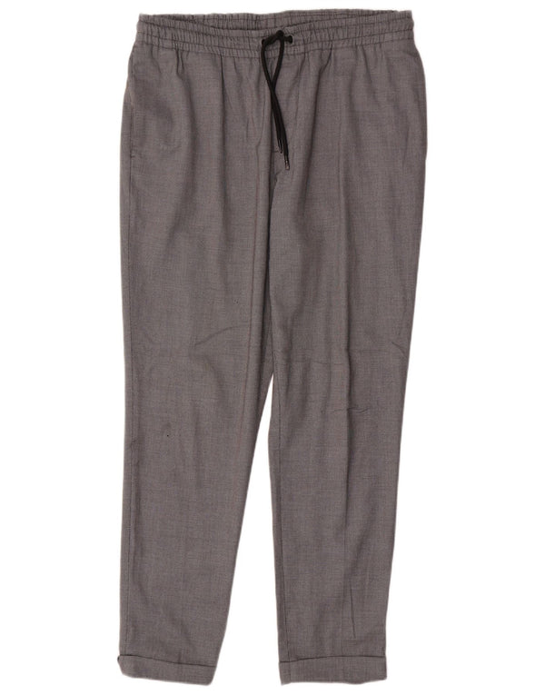 Zara Slim Chino-Hose für Damen, Größe L, W32, L28, Grau, Polyester