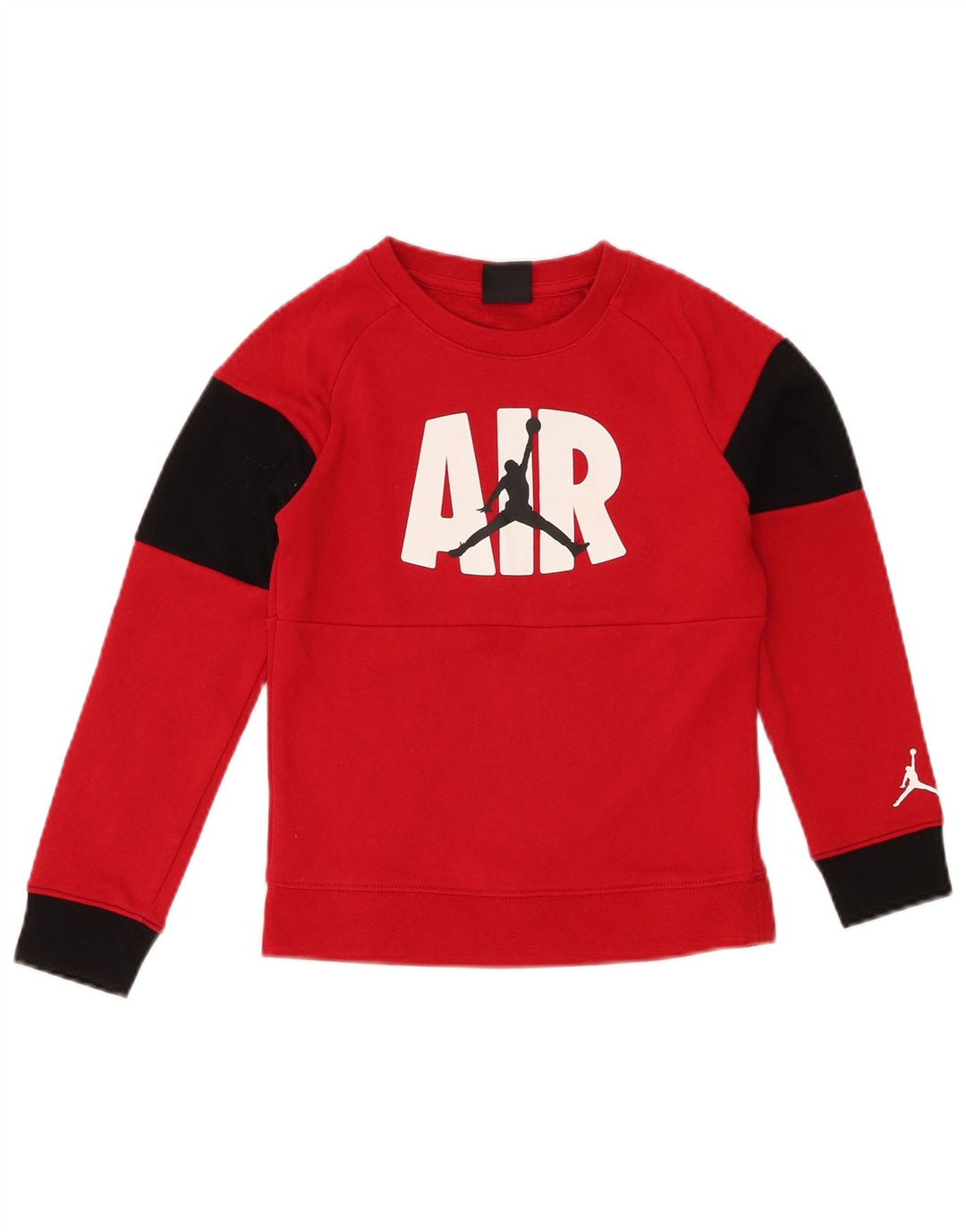 Jordan Jungen-Sweatshirt mit Grafik, 6–7 Jahre, Größe L, Rot, Farbblock