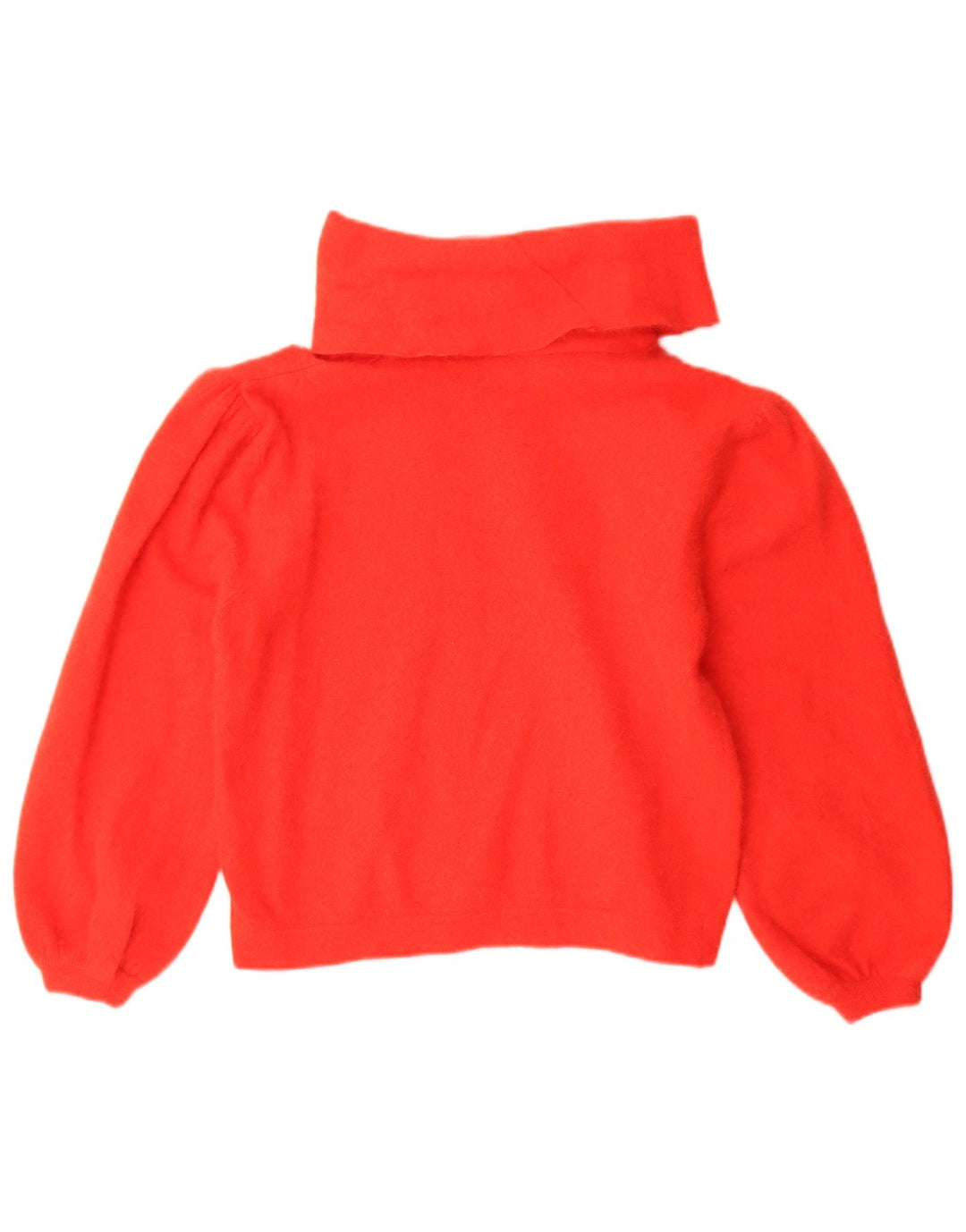 Vintage Damen Crop Rollkragenpullover Pullover IT 48 XL Rot