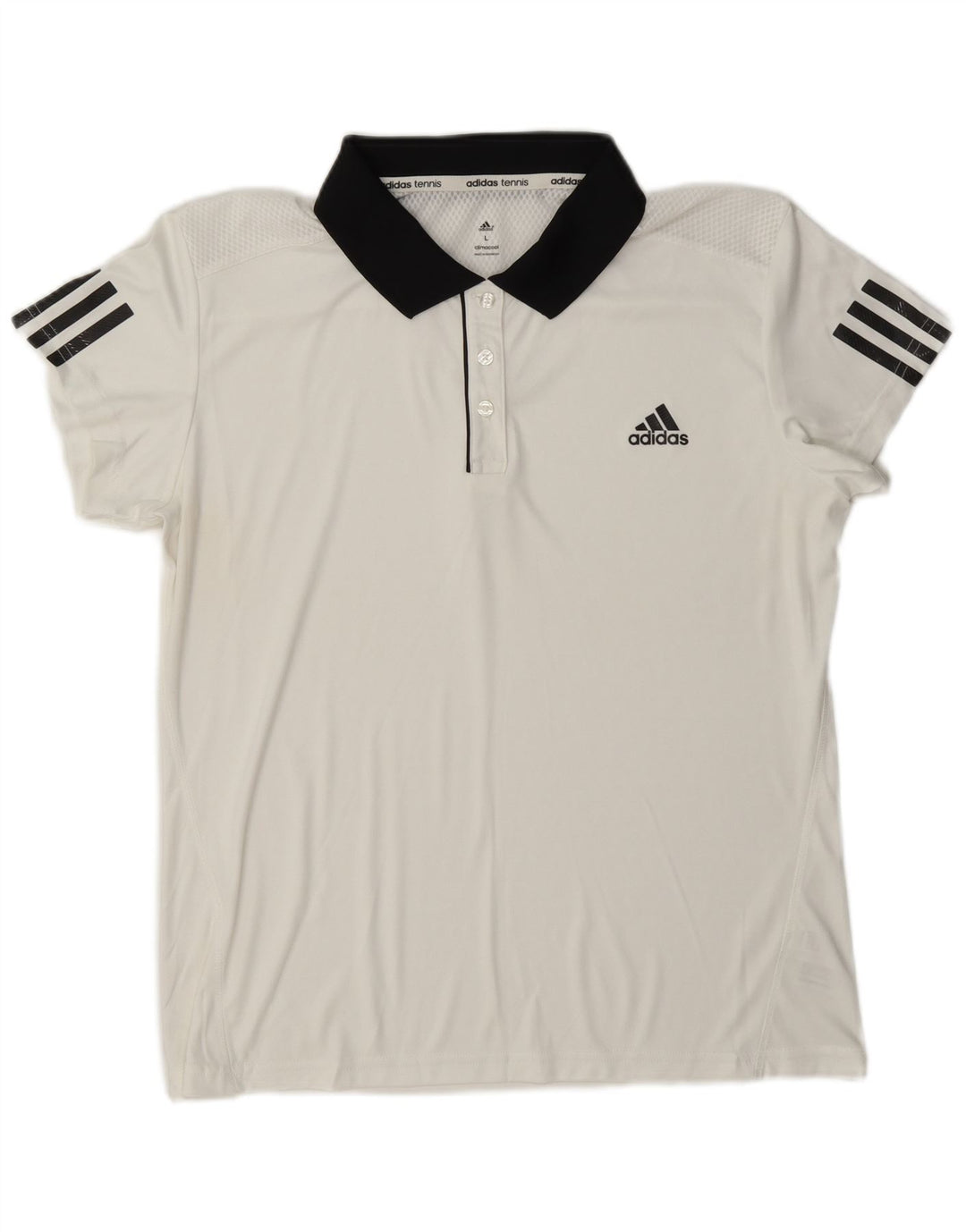 Adidas Damen Climacool Rugby Poloshirt UK 16 Large Weiß Polyester