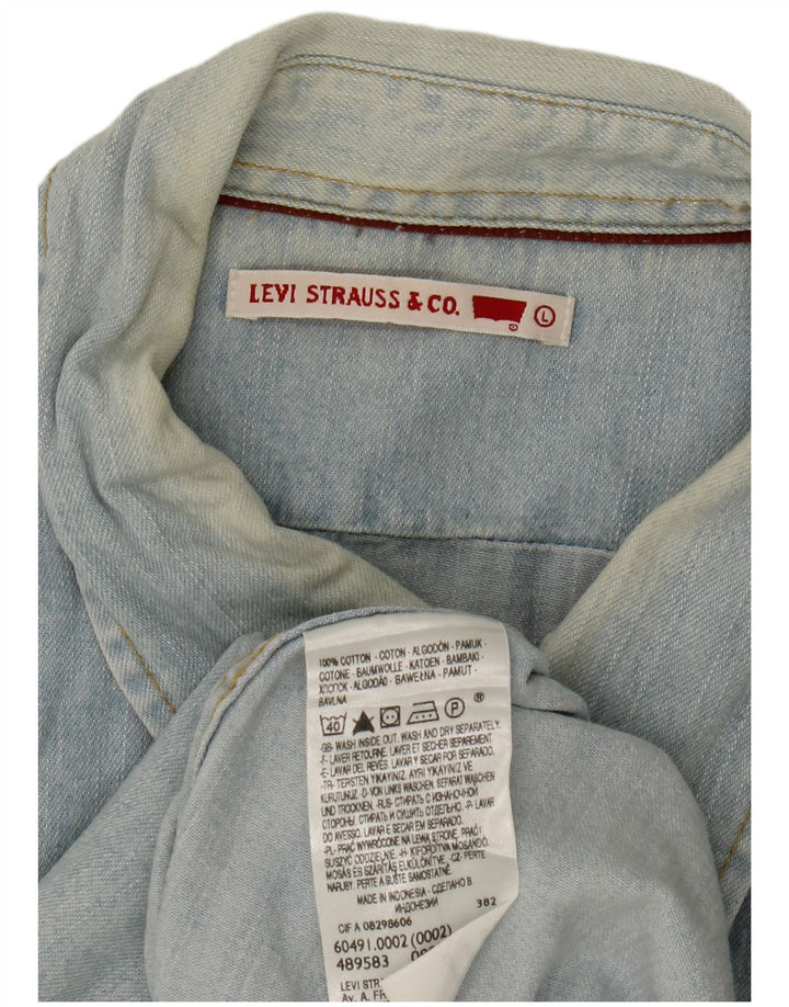 Levi's Herren-Jeanshemd, große blaue Baumwolle