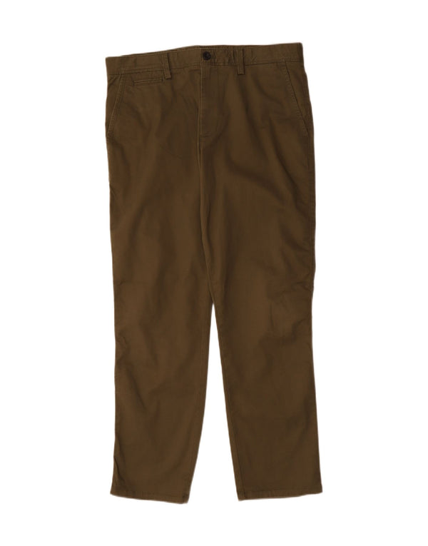 John Lewis Herren Slim Fit Chinohose W34 L30 Khaki Baumwolle