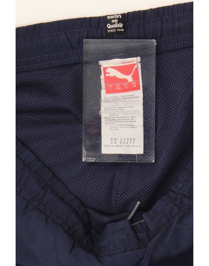 Puma Boys Graphic Sport Shorts 13-14 Jahre Marineblaues Polyester