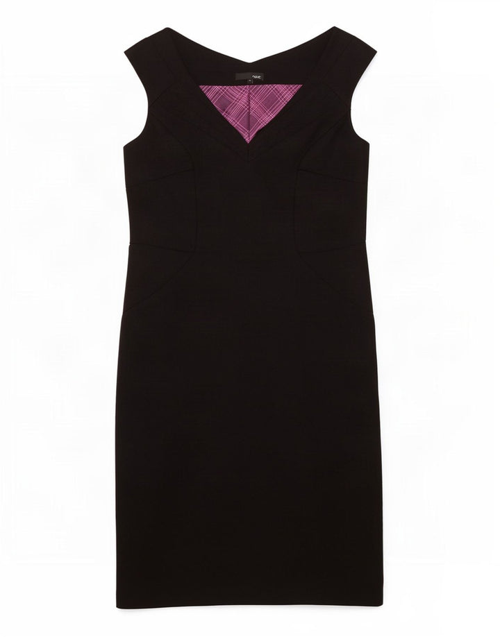 Next Ärmelloses Etuikleid für Damen, UK 10, Größe S, Schwarz, Polyester