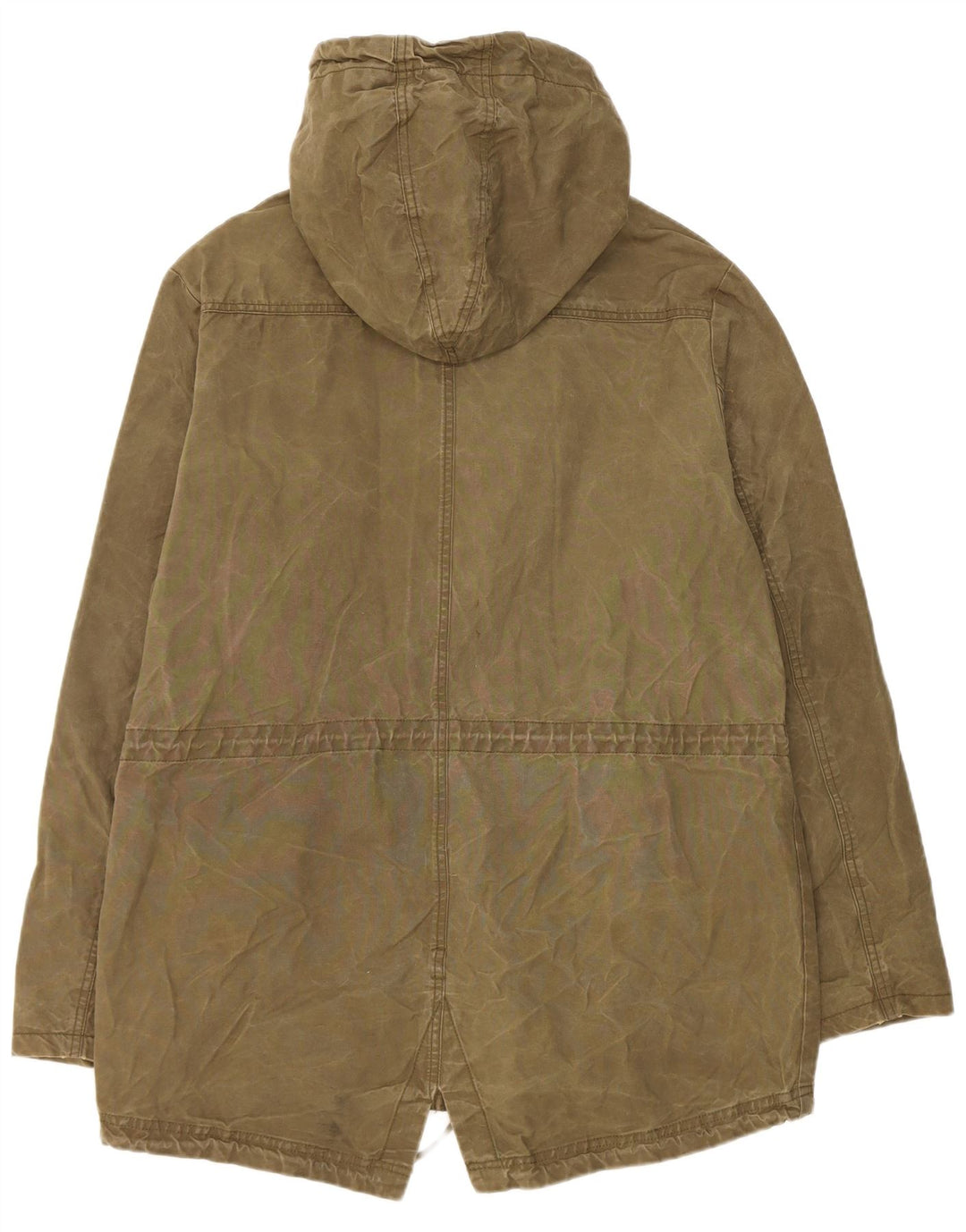 Bomboogie Herren-Parka mit Kapuze, UK 42, XL, Khaki, Baumwolle