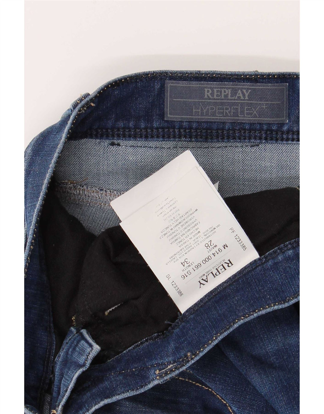 Replay Herren Slim Jeans W28 L30 Blaue Baumwolle