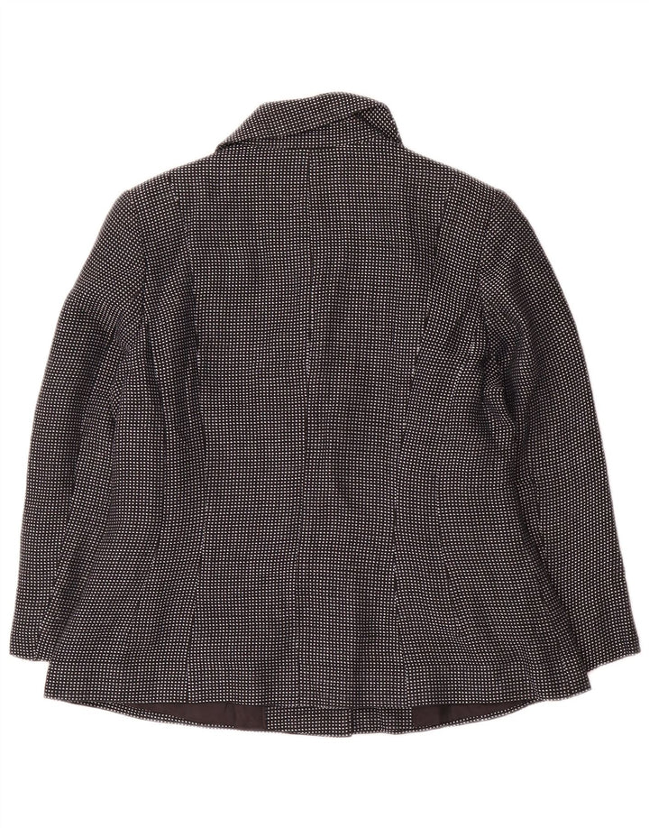 Marks & Spencer Damen-Blazerjacke mit 4 Knöpfen, Gr. 14, mittleres Marineblau