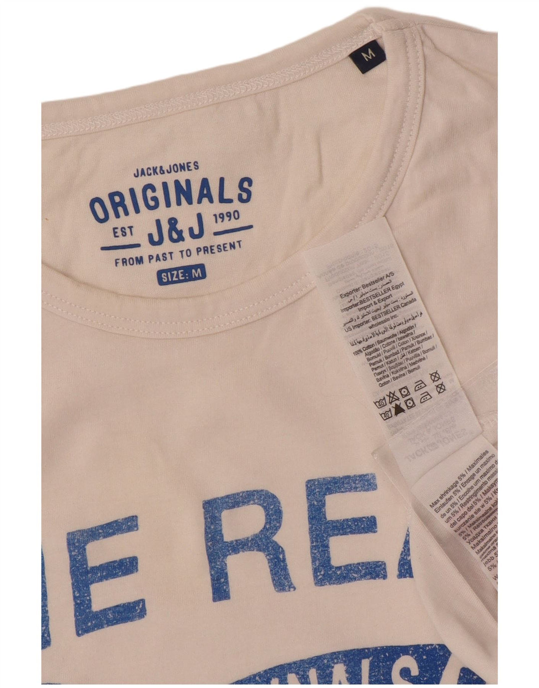 Jack & Jones Herren-T-Shirt mit Grafik, mittelweiße Baumwolle