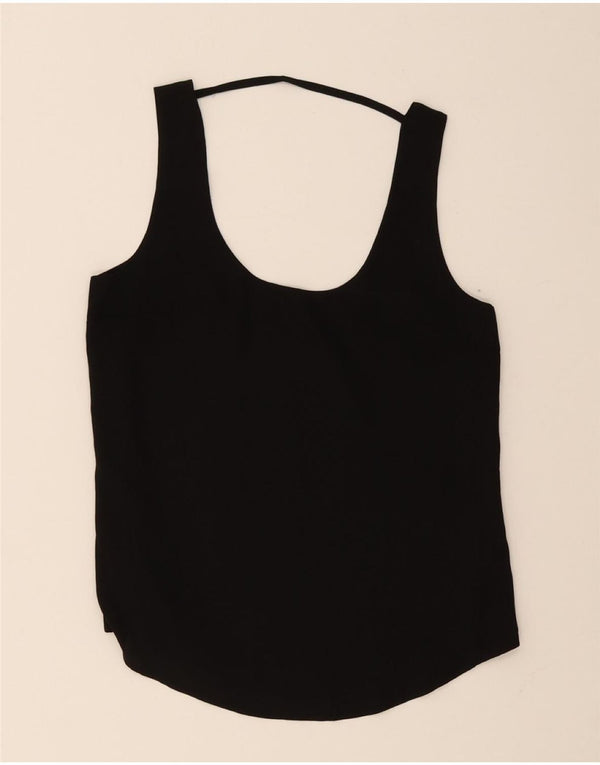 Oasis Damen-Bluse, ärmellos, Größe S, Schwarz, Polyester