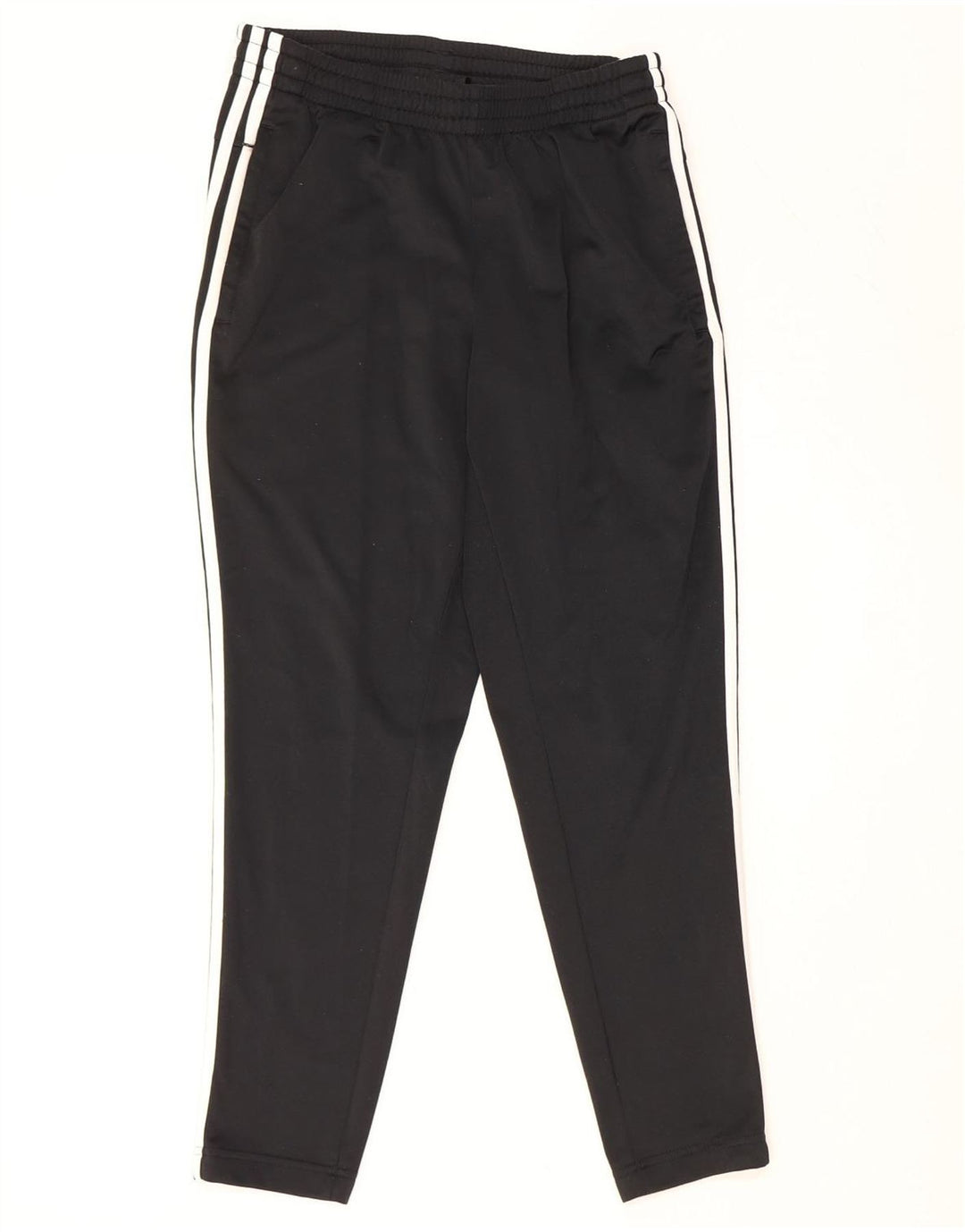 ADIDAS Damen-Trainingshose UK 12/14 Mittelschwarzes Polyester