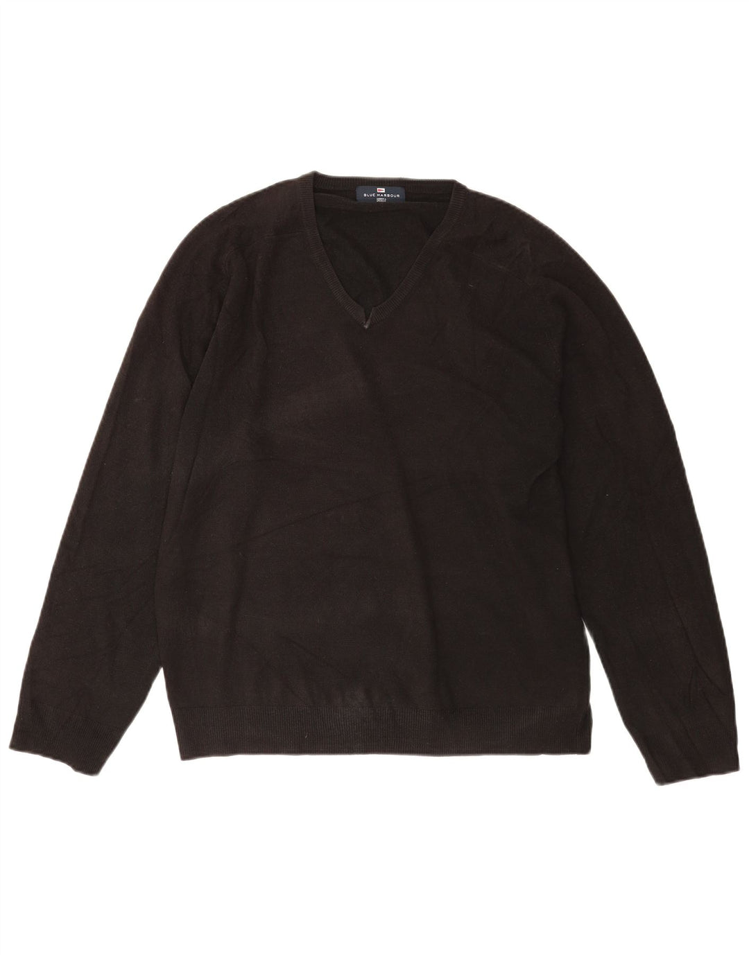 Marks & Spencer Herren-Pullover mit V-Ausschnitt, Gr. 41/43, Größe L, Schwarz