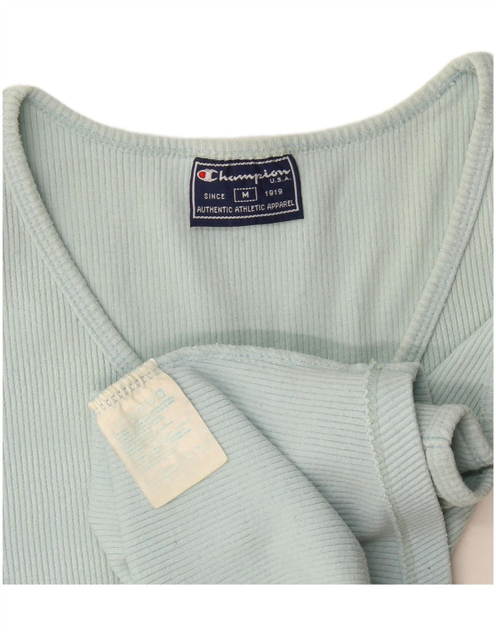 Champion Damen Crop Vest Top UK 12 Mittelblau