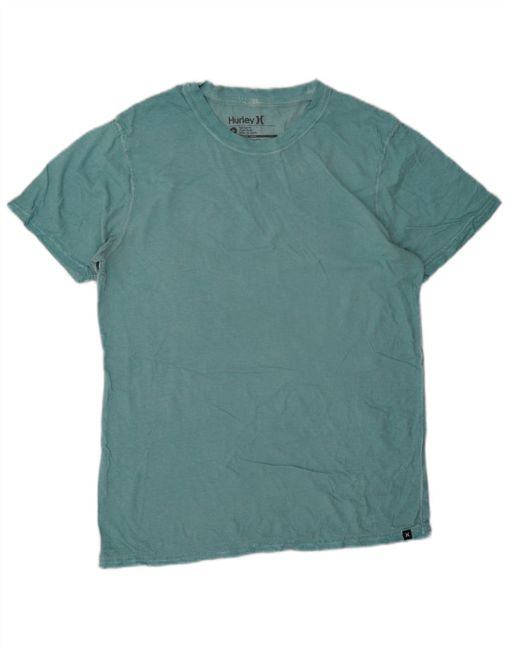 Hurley Premium Fit T-Shirt-Oberteil für Herren aus mittelblauer Baumwolle