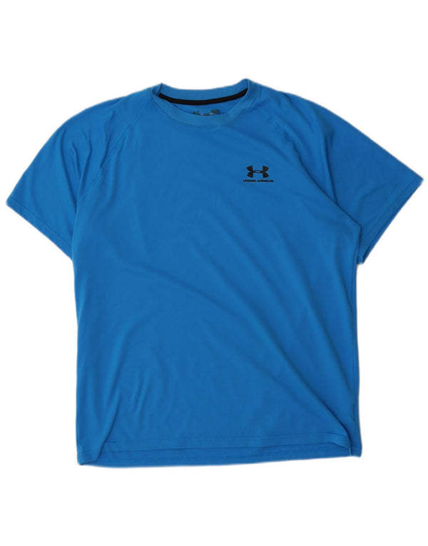 Under Armour Herren T-Shirt Top Large Blau Polyester