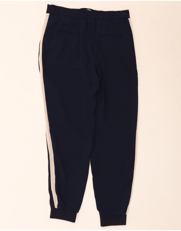 Zara Damen-Trainingshose, Jogginghose, UK 6, XS, Marineblau, Farbblock