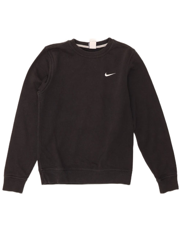 Nike Herren Sweatshirt Pullover Small Schwarz Baumwolle