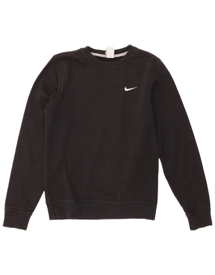 Nike Herren Sweatshirt Pullover Small Schwarz Baumwolle