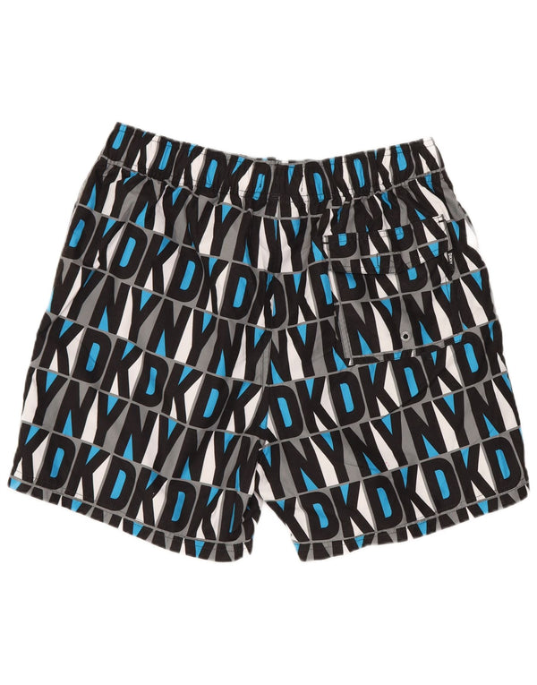 Dkny Herren-Badeshorts mit Grafik, mittelgroß, mehrfarbig, Polyester