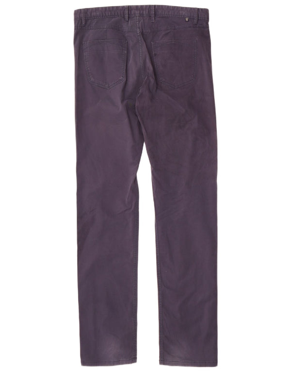 Massimo Dutti Herren Slim Freizeithose EU 42 Large W32 L34 Marineblau