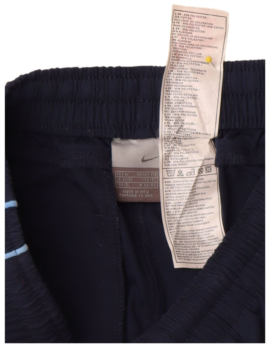 Nike Herren-Capri-Trainingshose mit Grafik, mittelgroß, Marineblau, Farbblock
