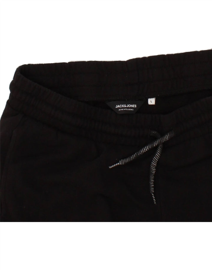 JACK & JONES Mens Sport Shorts Large Black Cotton Vintage Jack & Jones and Second-Hand Jack & Jones from Messina Hembry 