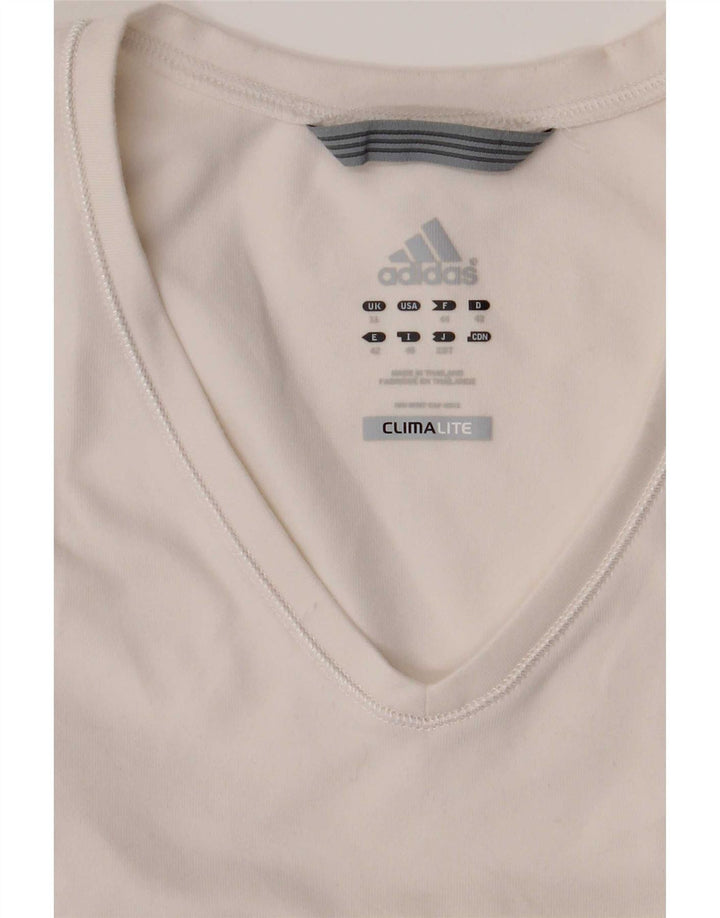 Adidas Damen Climalite Vest Top UK 12 Medium Weiß