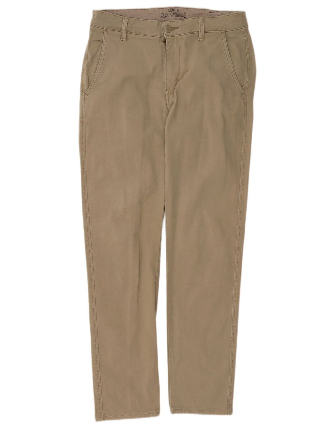 LEVI'S Herren Slim Tapered Chinohose W29 L28 Beige Baumwolle