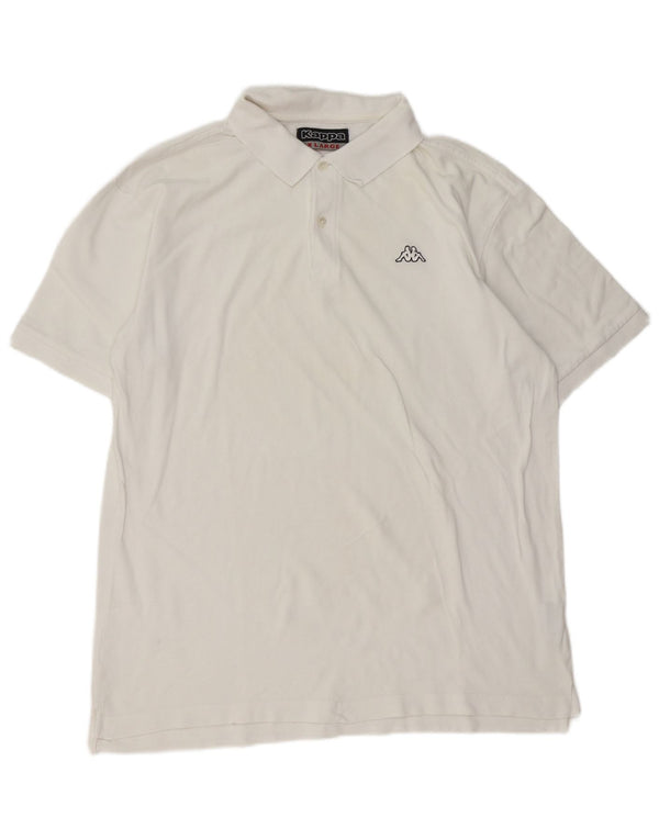 Kappa Herren Poloshirt XL Weiße Baumwolle