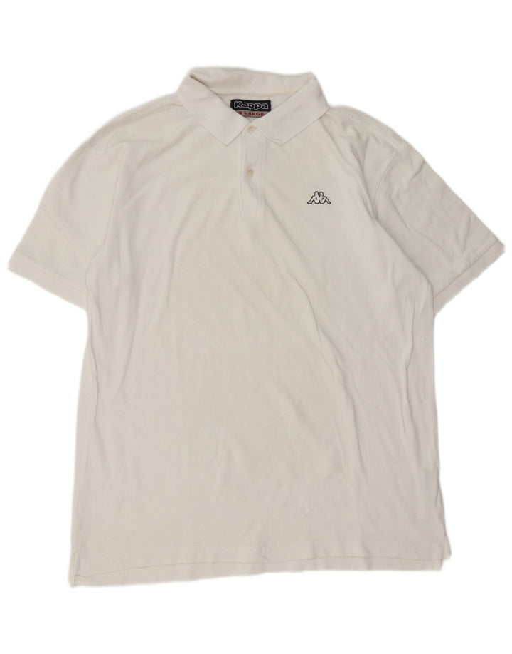 Kappa Herren Poloshirt XL Weiße Baumwolle