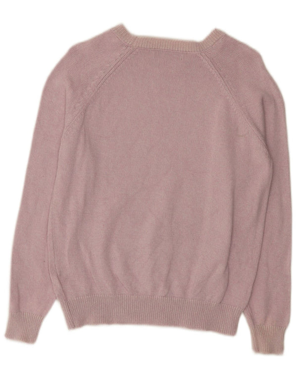 Marks & Spencer Damen-Pullover mit U-Boot-Ausschnitt, Gr. 10, Größe S, Lila meliert