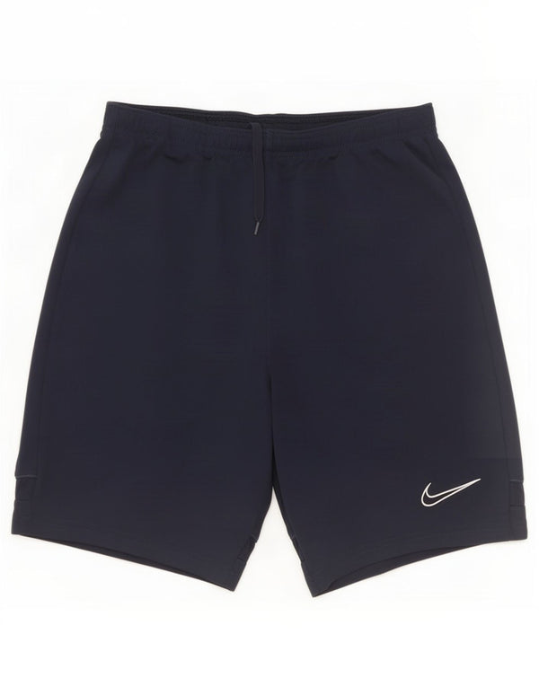 Nike Boys Dri Fit Sport Shorts 13-14 Years XL Navy Blue Polyester
